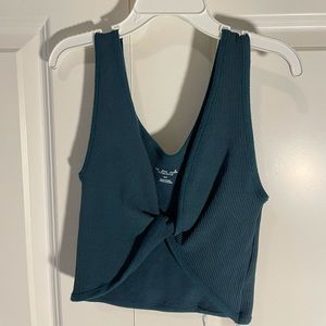 BLUE REVERSIBLE CROP TOP